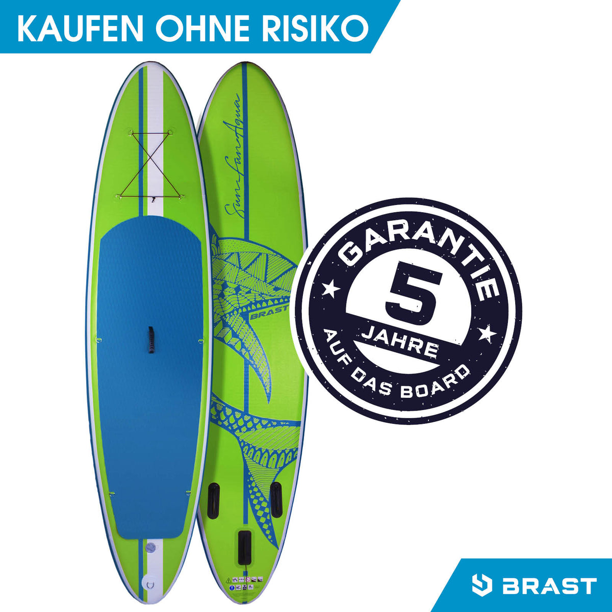 SUP Board aufblasbar SHARK 300 green