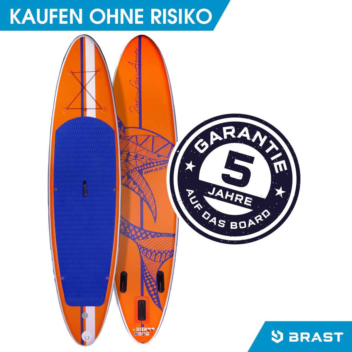 SUP Board aufblasbar SHARK 300 orange