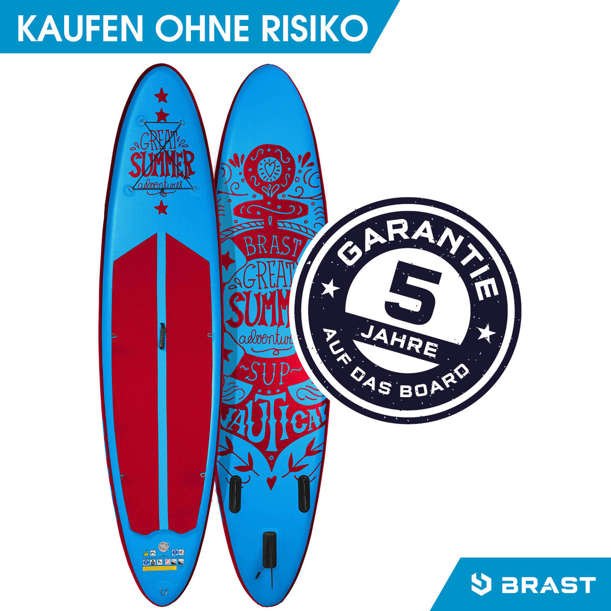 Aufblasbares SUP Board Set SUMMER 320 blue/red