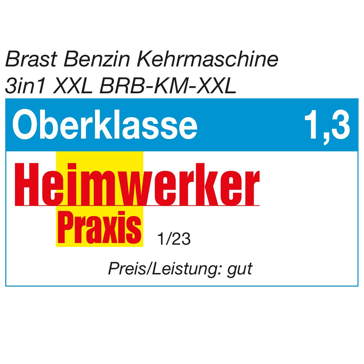 BRAST Benzin Kehrmaschine 3in1 XXL ESTART