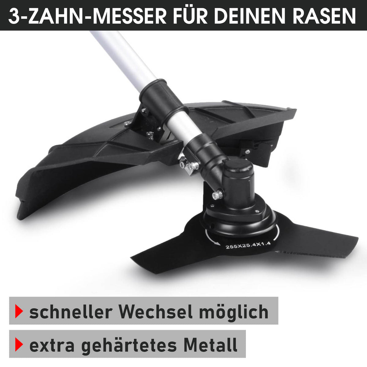 BRAST 4in1 Benzin Freischneider 4-Takt 3801