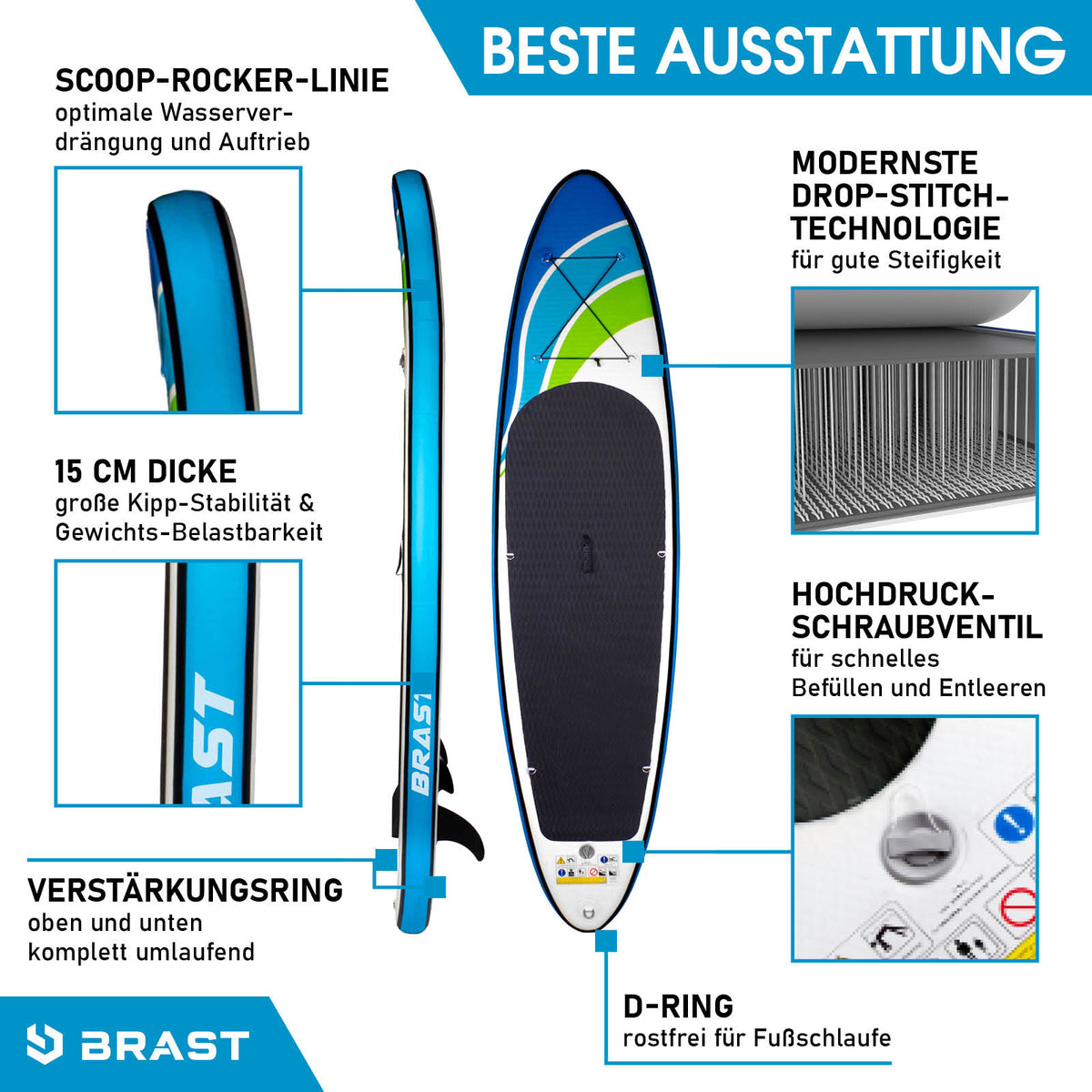 SUP-Board aufblasbar SPEED 300