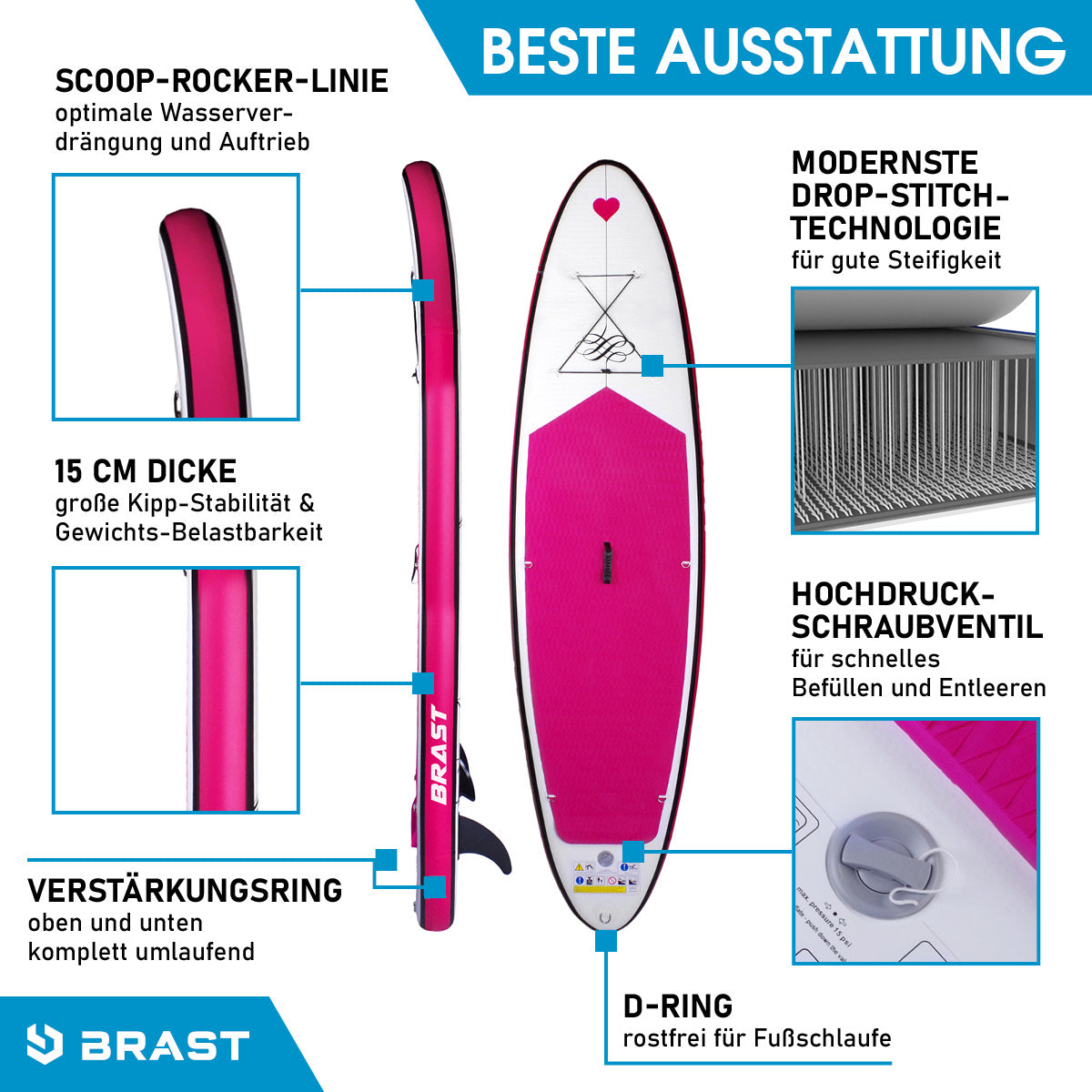 SUP Board aufblasbar KOLIBRI 300