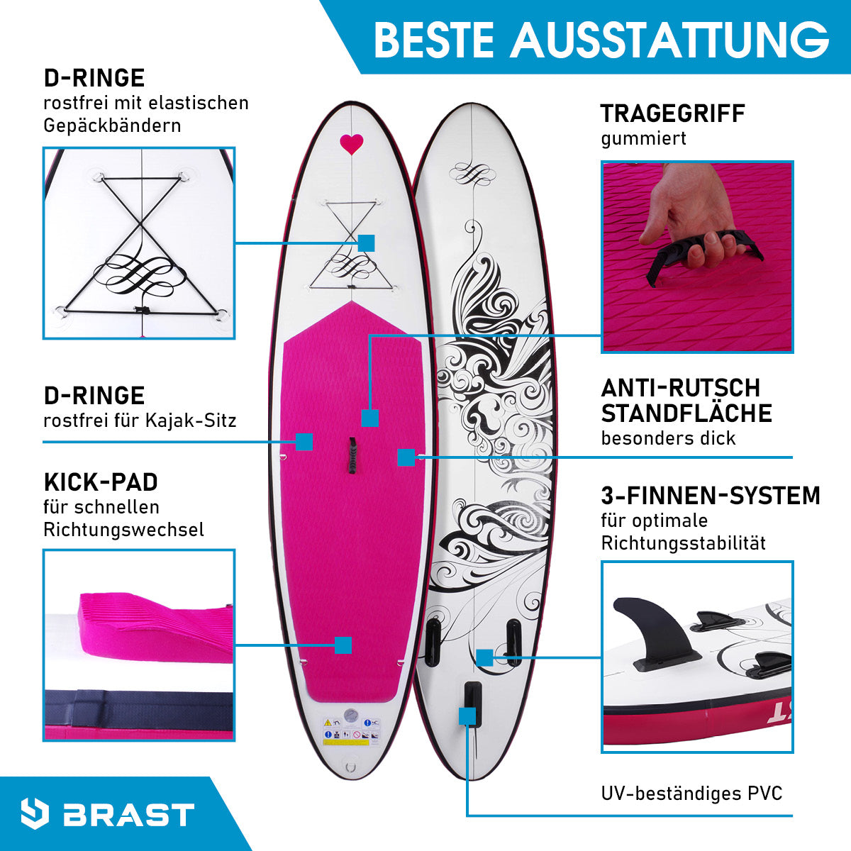 SUP Board aufblasbar KOLIBRI 300
