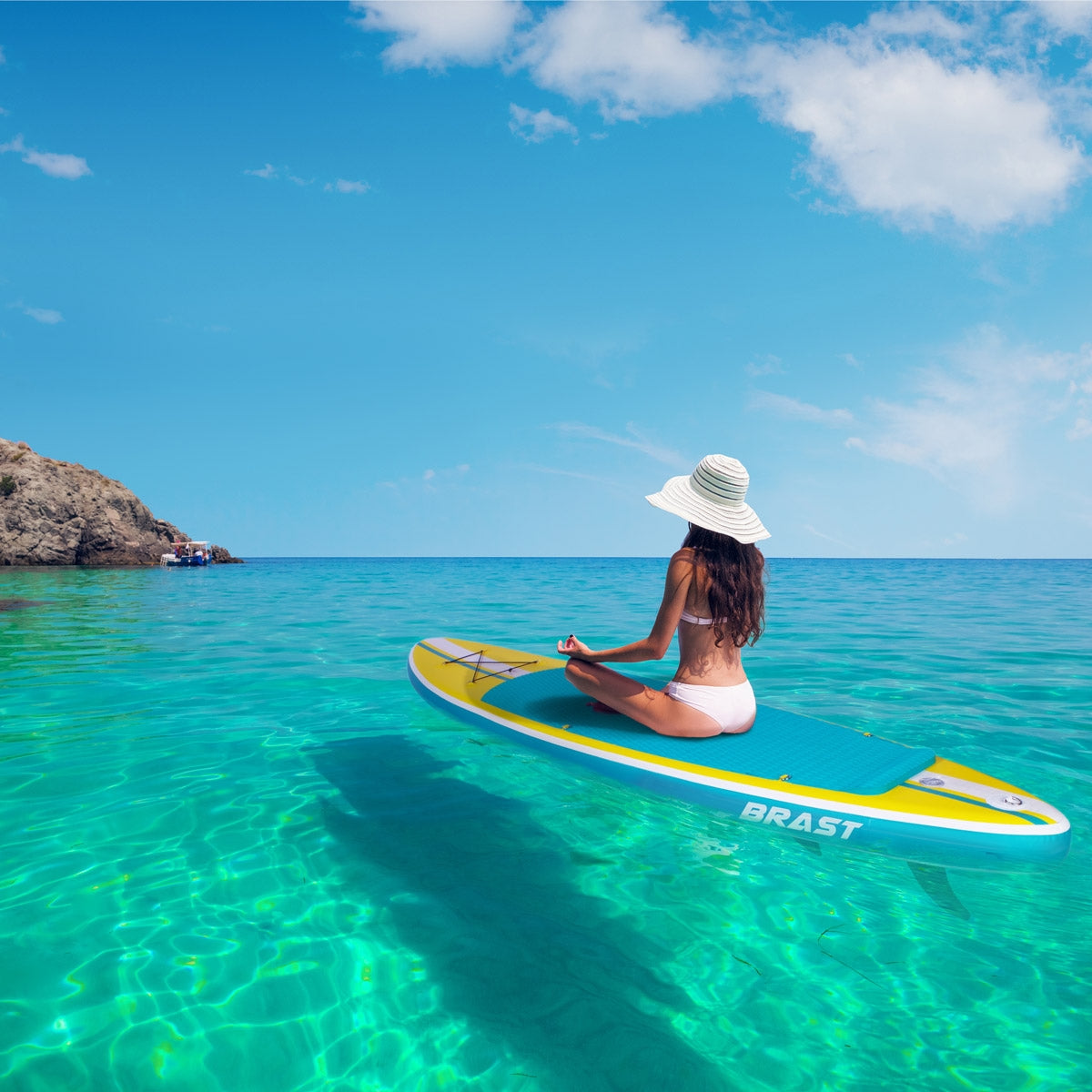 SUP Board aufblasbar SHARK 320 yellow