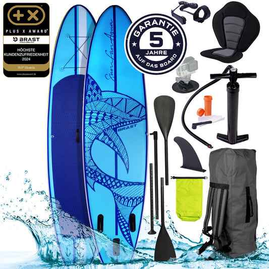 SUP Board aufblasbar SHARK 320 blue