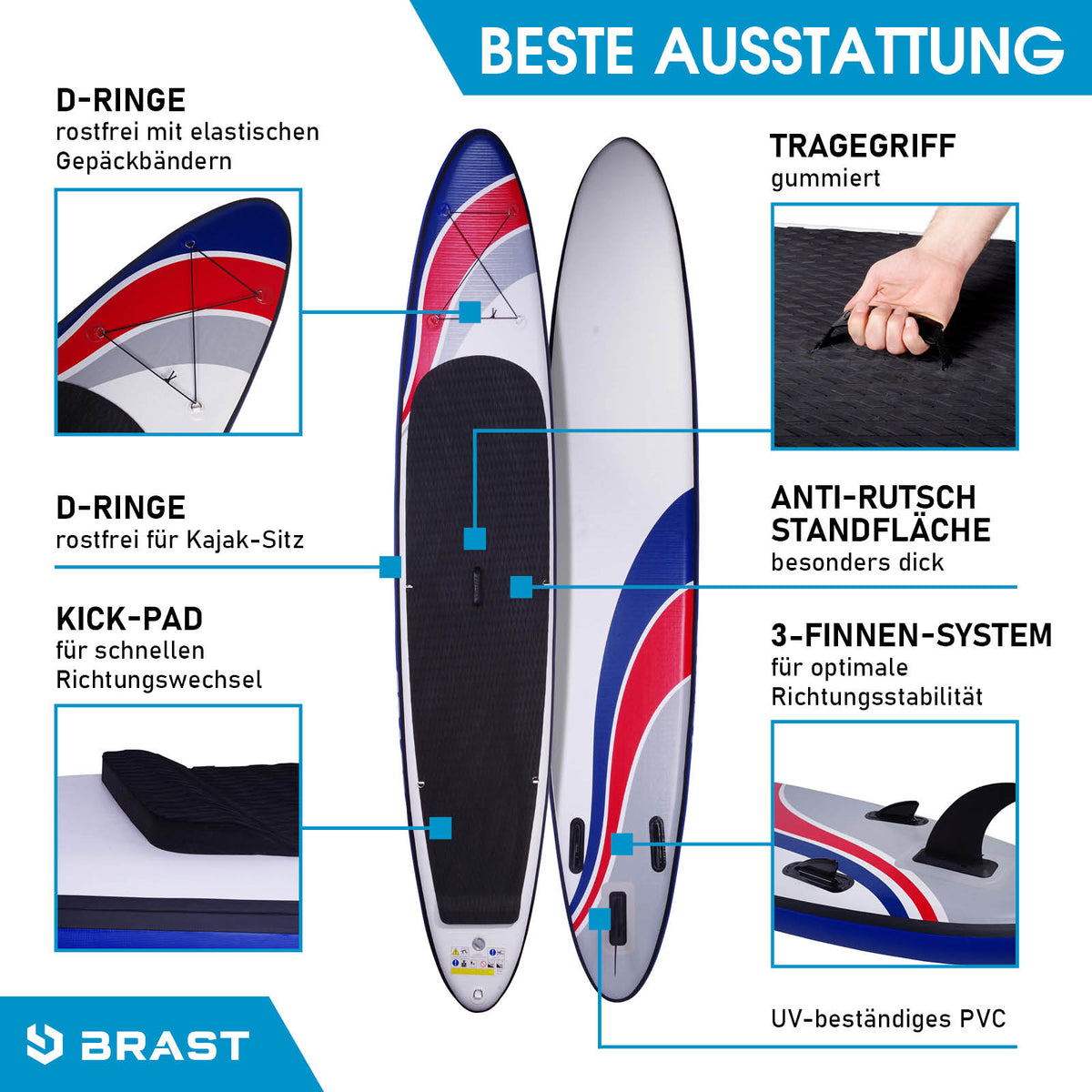 SUP Board aufblasbar DELUXE 365