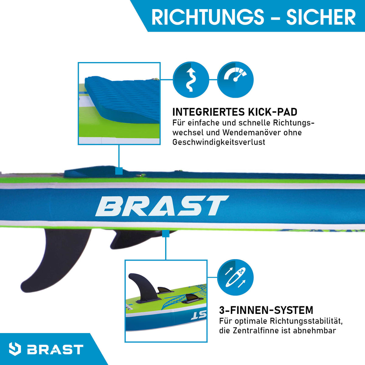 SUP Board aufblasbar SHARK 300 green