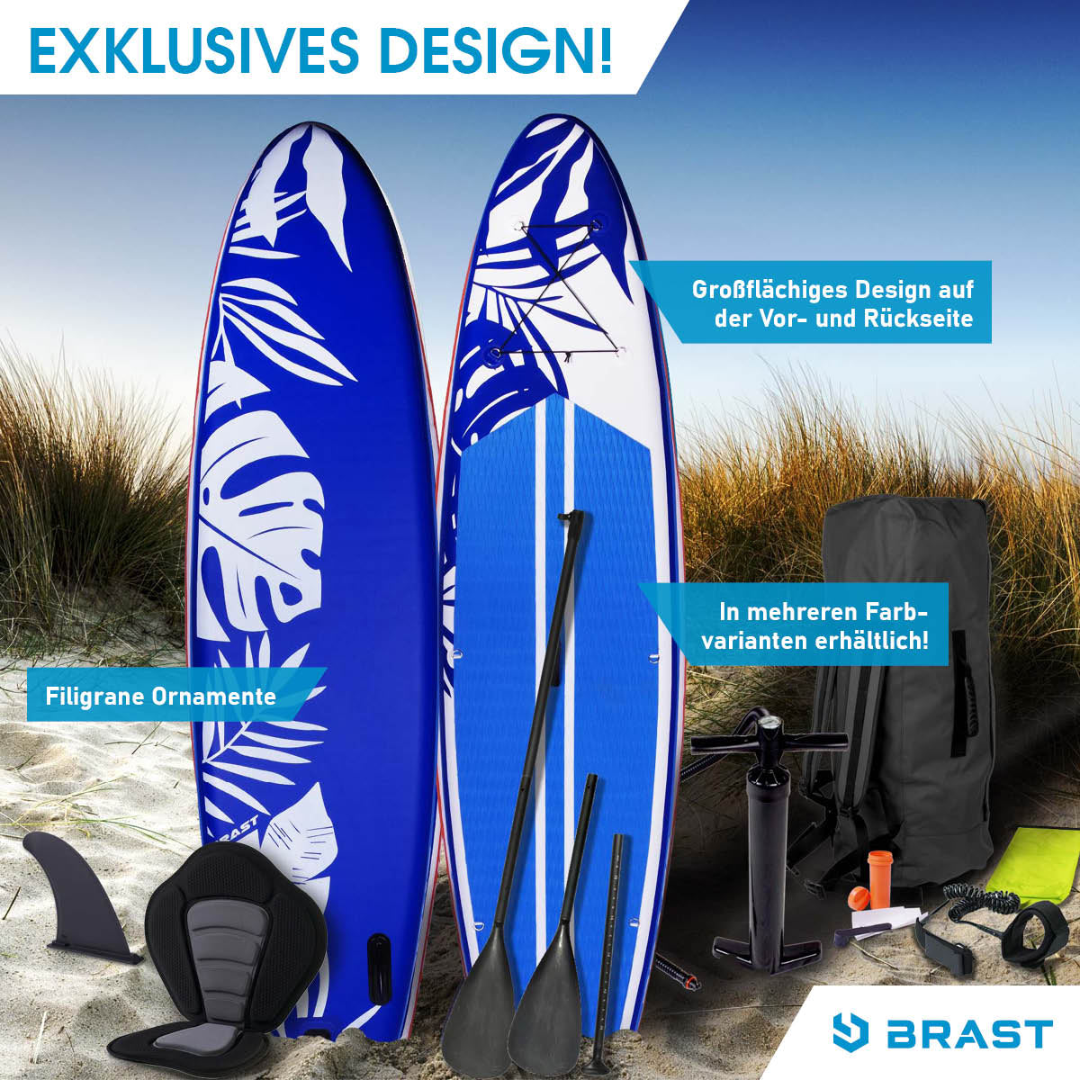 SUP Board aufblasbar FUSION 320 blue