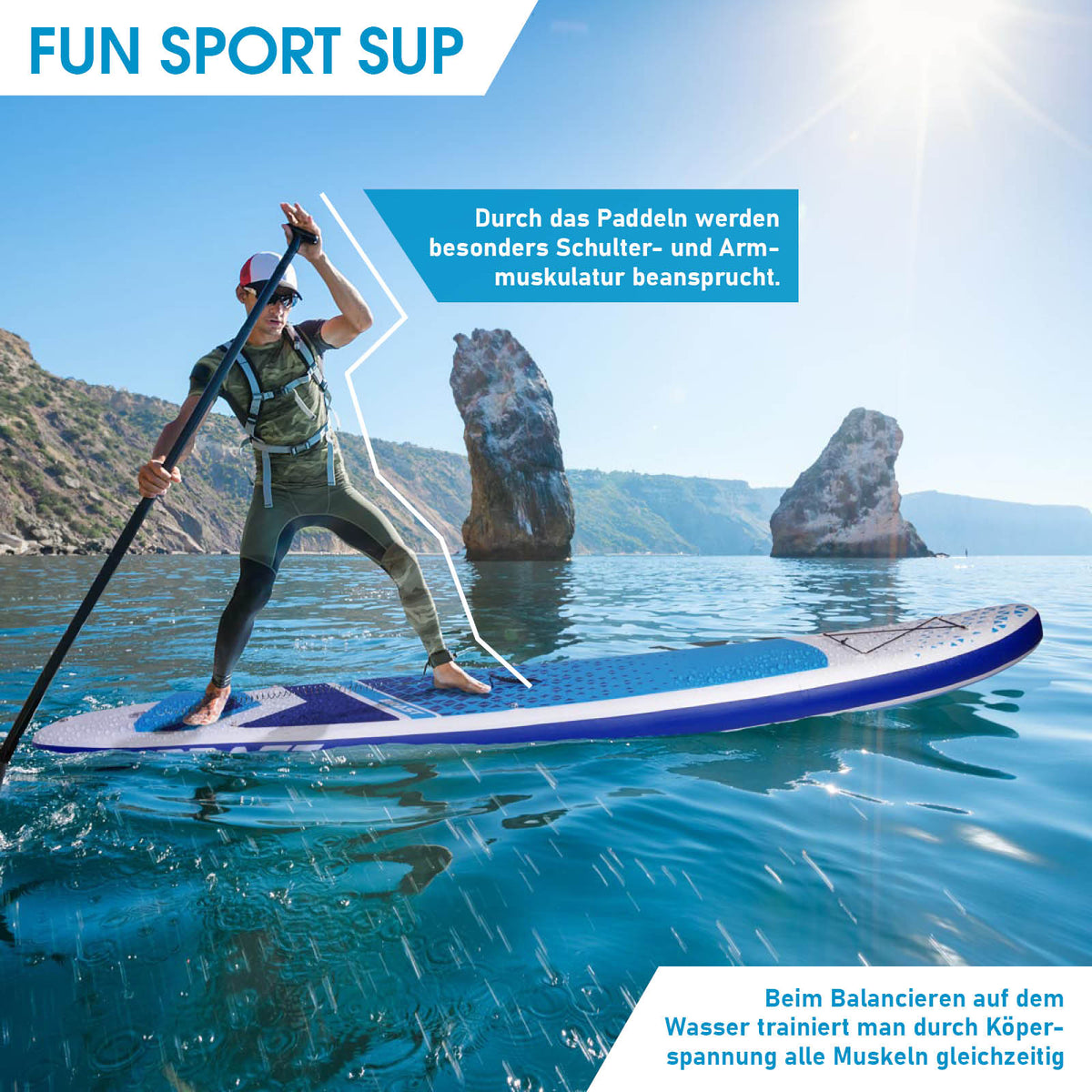SUP Board aufblasbar DUDE 320