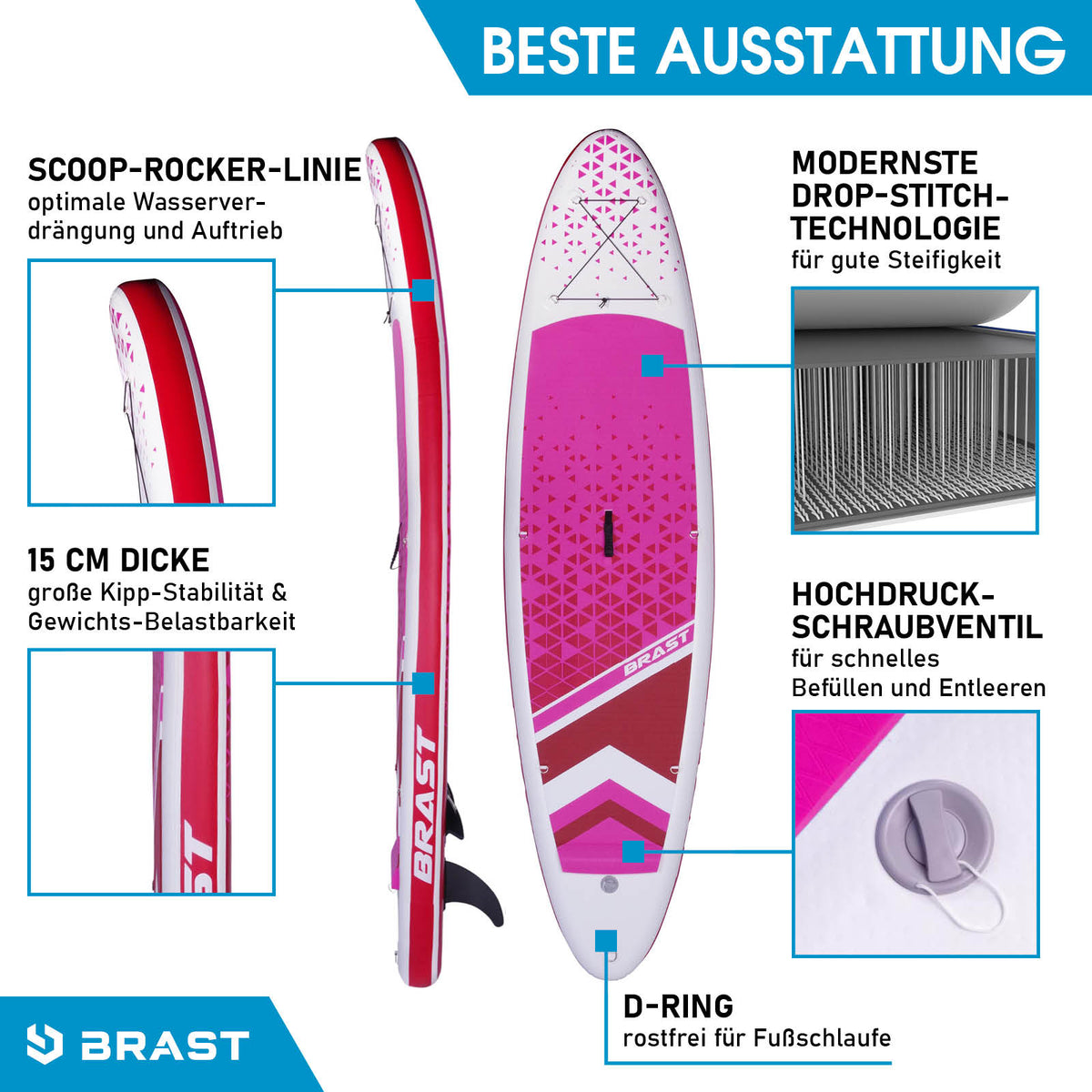 SUP Board aufblasbar LADY 300