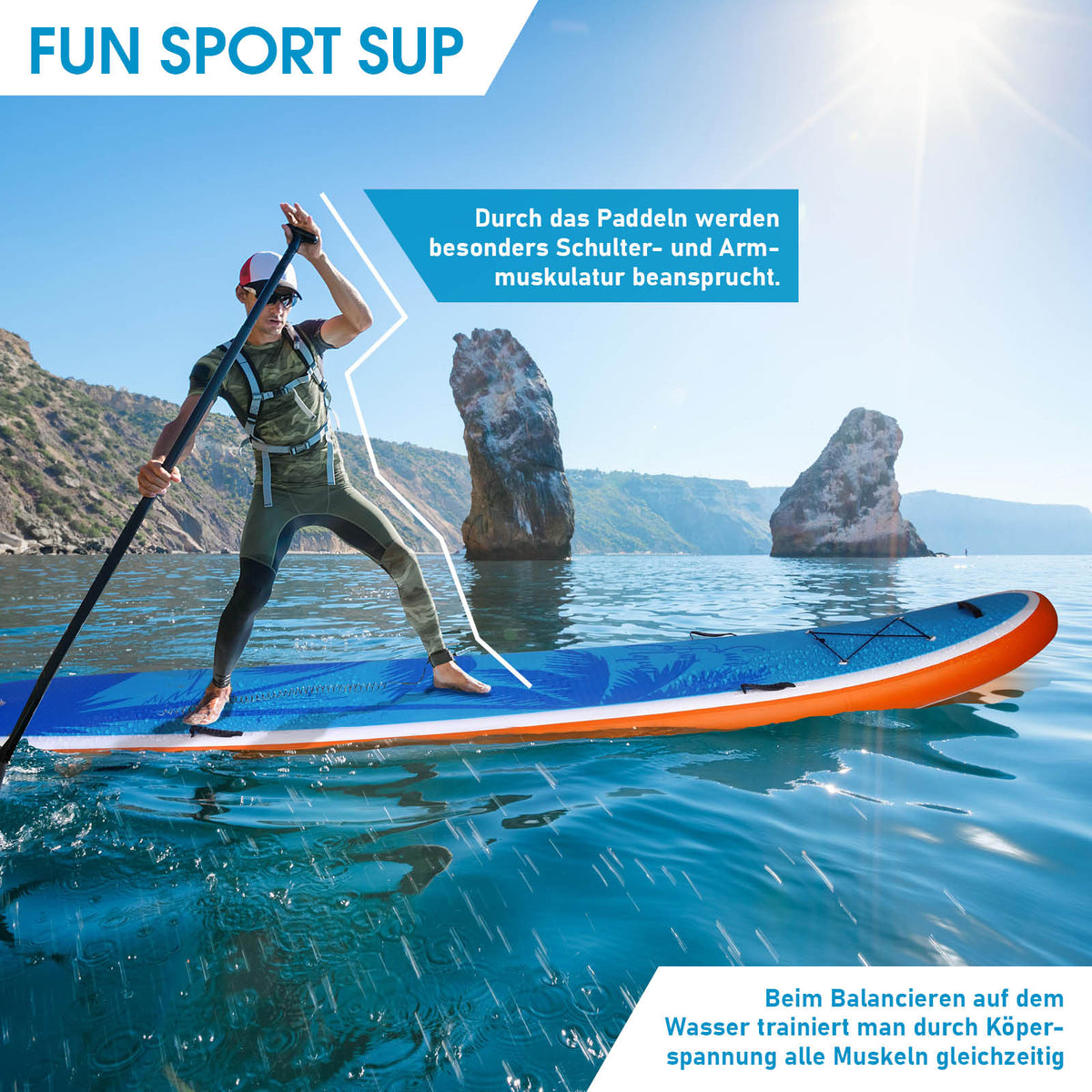 SUP Board aufblasbar FAMILY 370