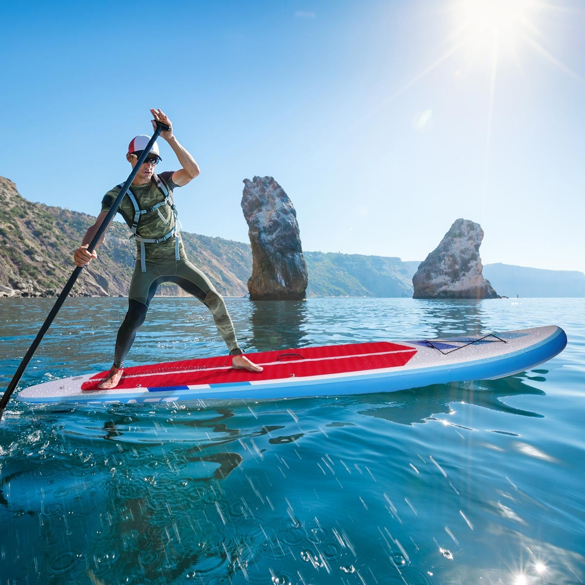 SUP Board aufblasbar CAMOUFLAGE 320 faltbar