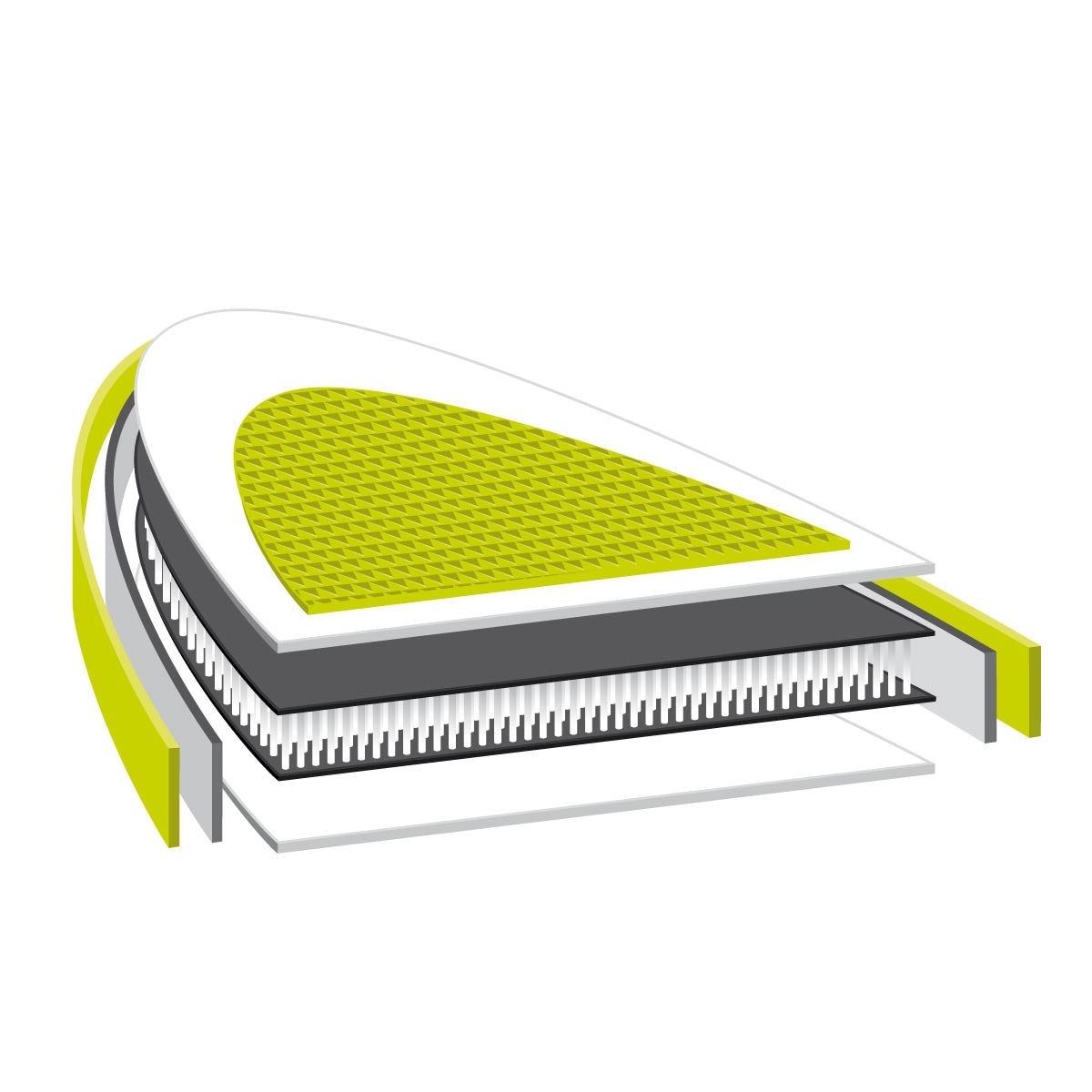 SUP Board aufblasbar GALAXY 300 lime/blau