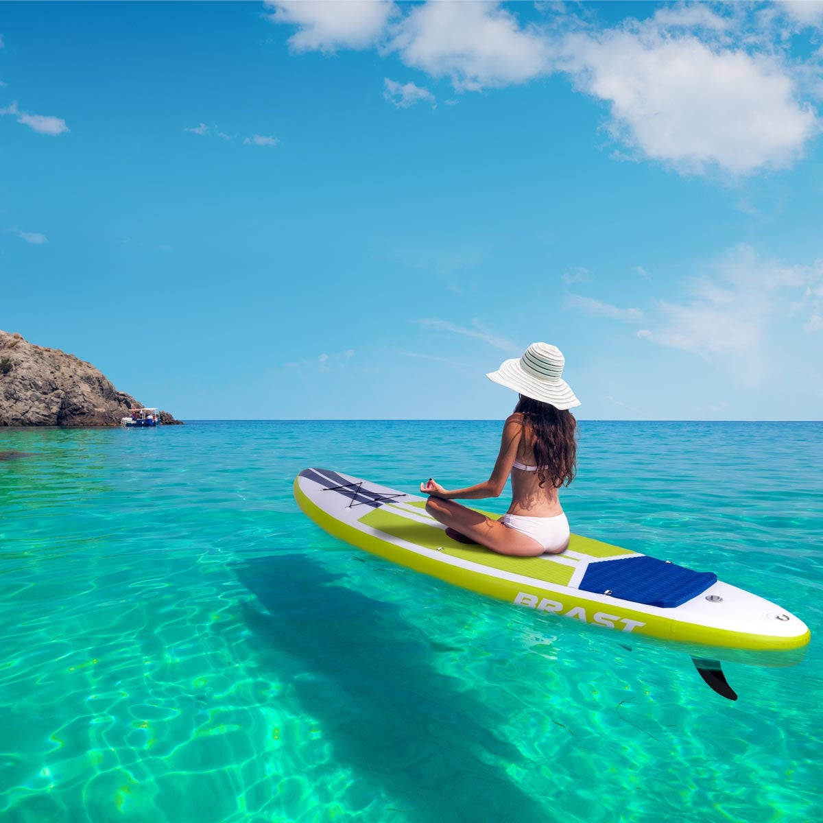 SUP Board aufblasbar GALAXY 300 lime/blau