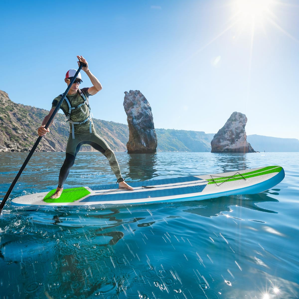 SUP Board aufblasbar GALAXY 300 neon