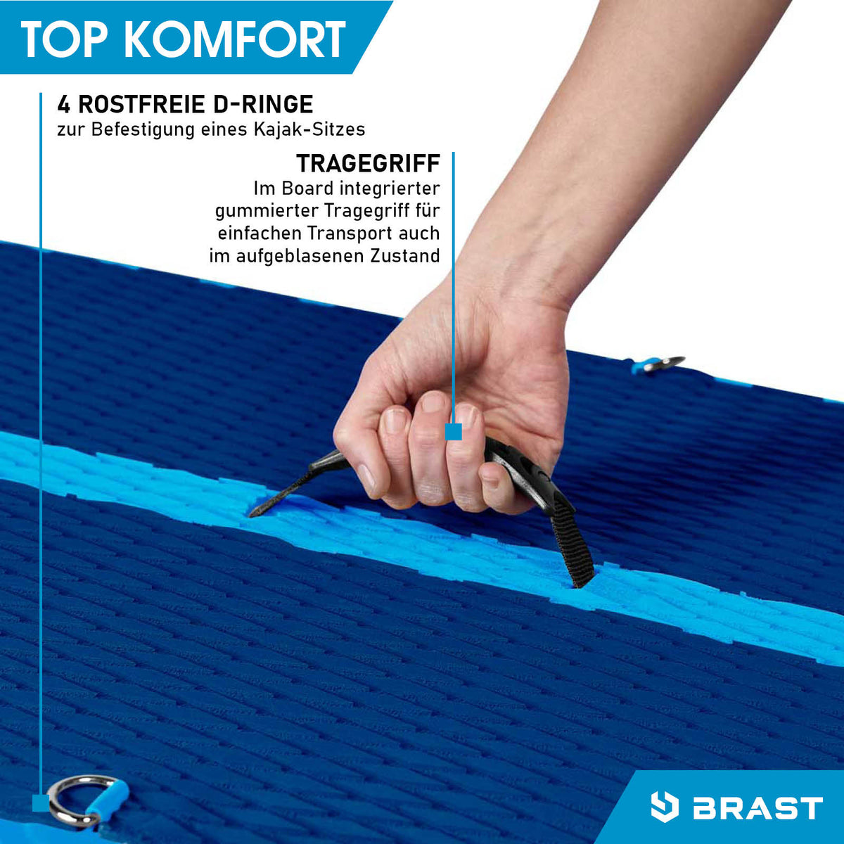 SUP Board aufblasbar SUMMER 320 blue