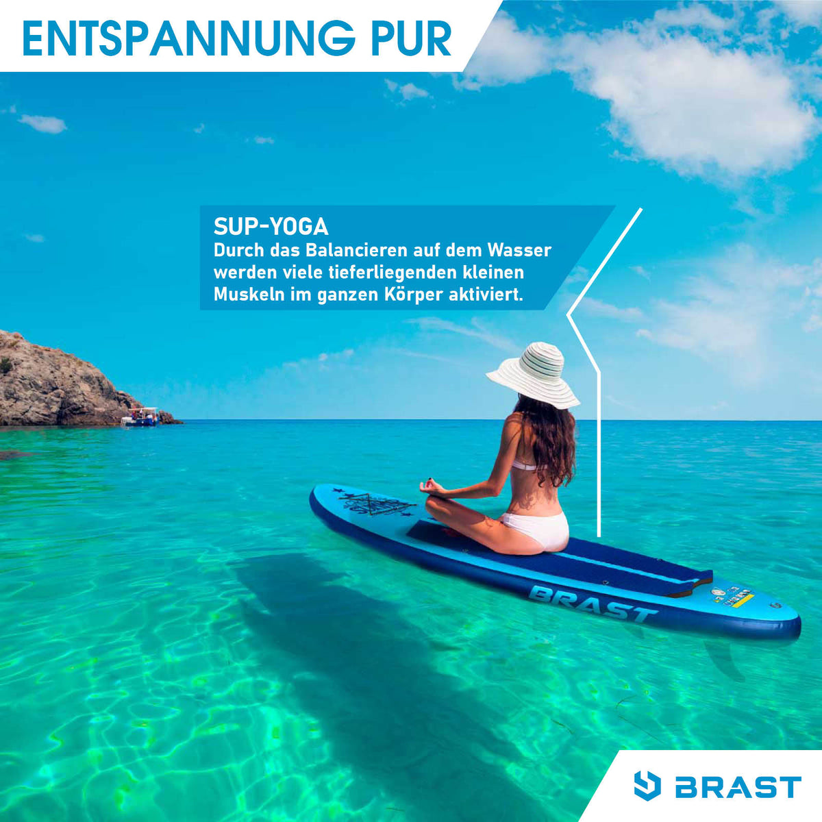 SUP Board aufblasbar SUMMER 320 blue