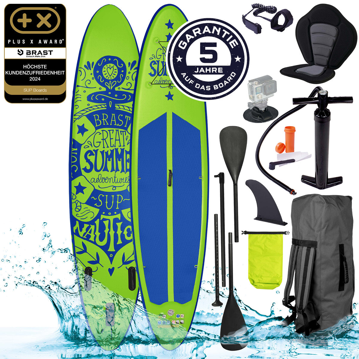 SUP Board aufblasbar SUMMER 320 green