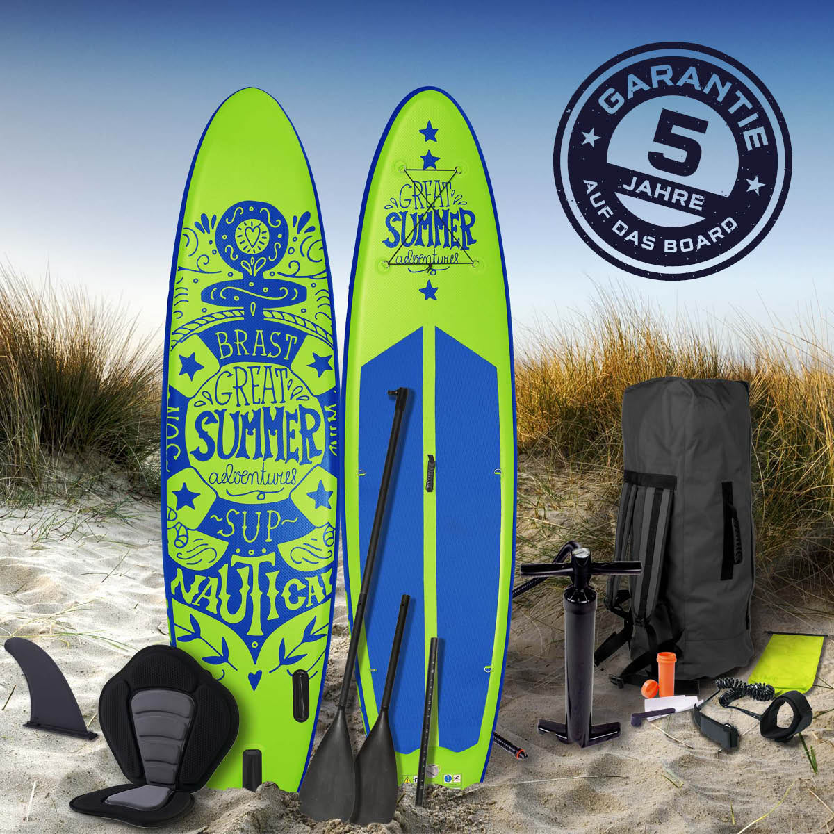 SUP Board aufblasbar SUMMER 320 green