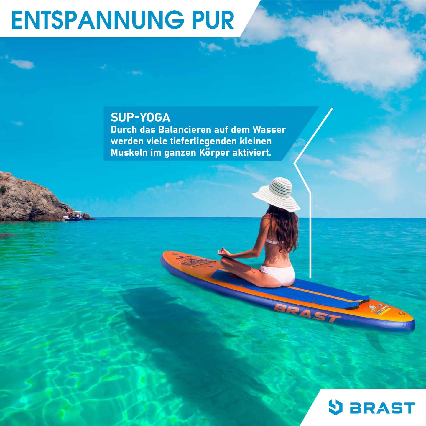 SUP Board aufblasbar SUMMER 320 orange