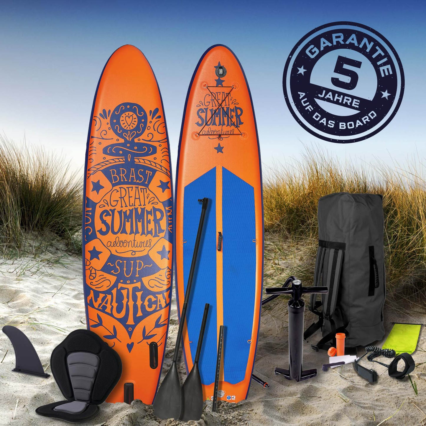 SUP Board aufblasbar SUMMER 320 orange