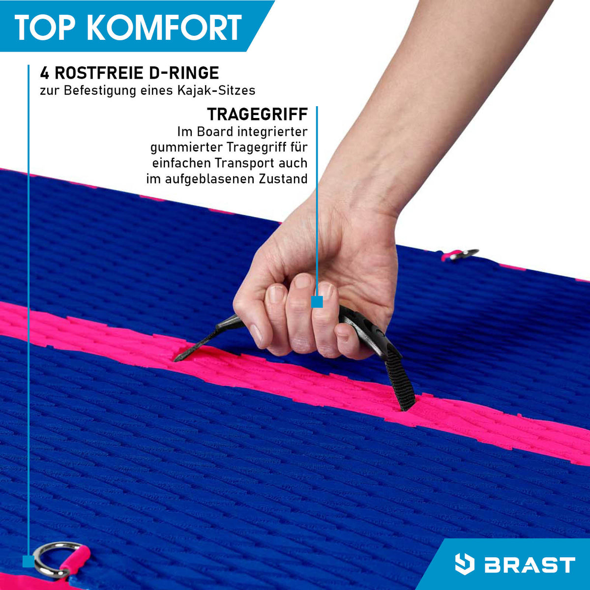 SUP Board aufblasbar SUMMER 320 pink
