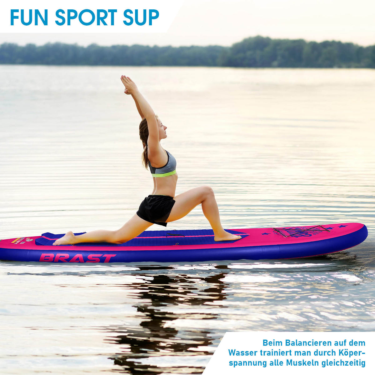 SUP Board aufblasbar SUMMER 320 pink