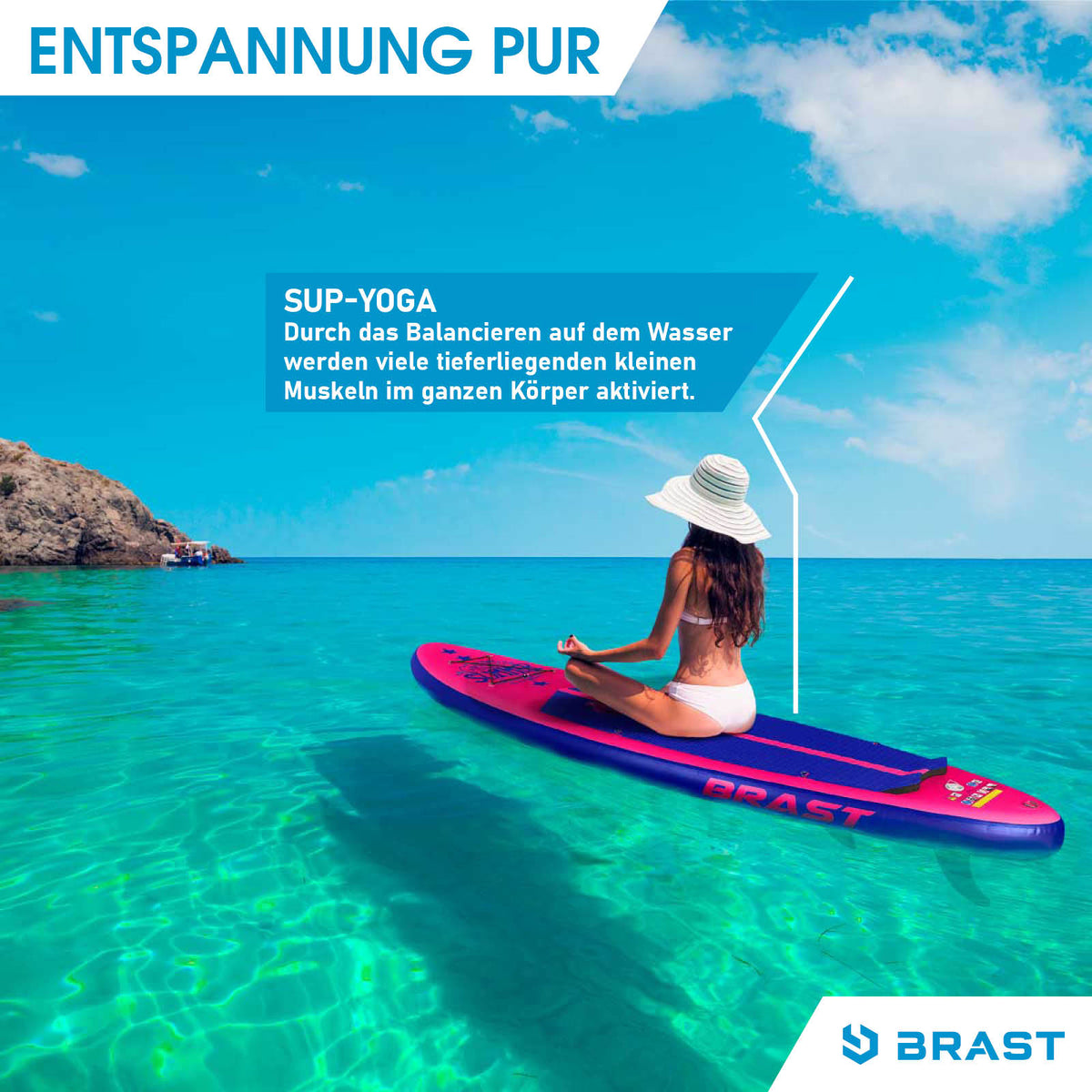 SUP Board aufblasbar SUMMER 320 pink