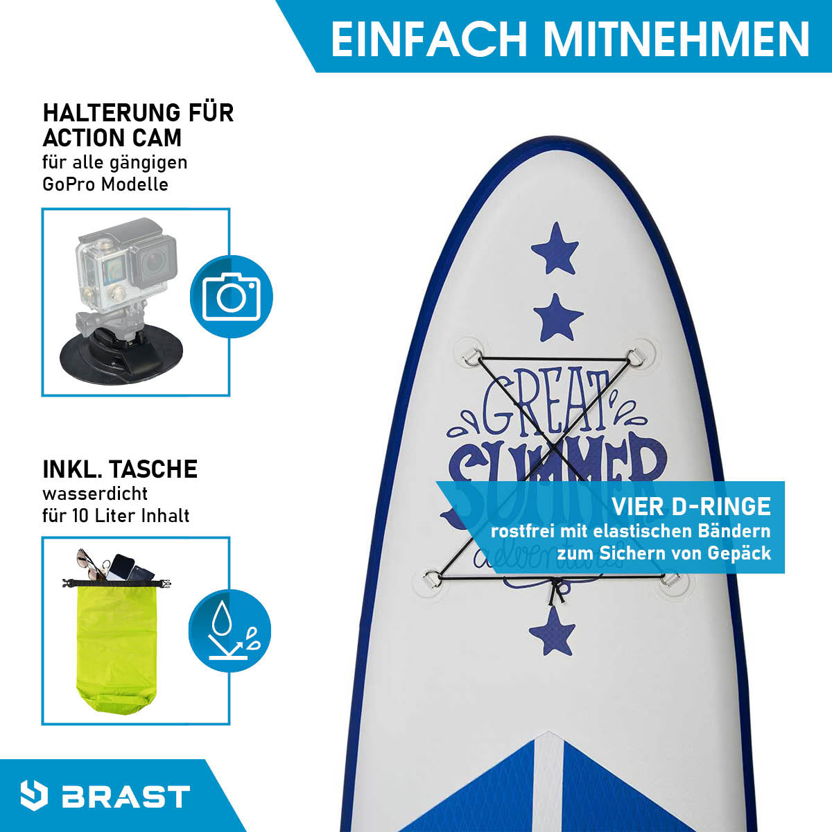 SUP Board aufblasbar SUMMER 320 white