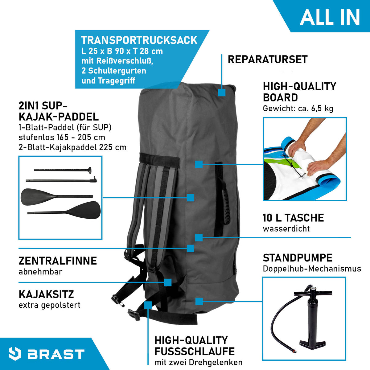 SUP-Board aufblasbar SPEED 300
