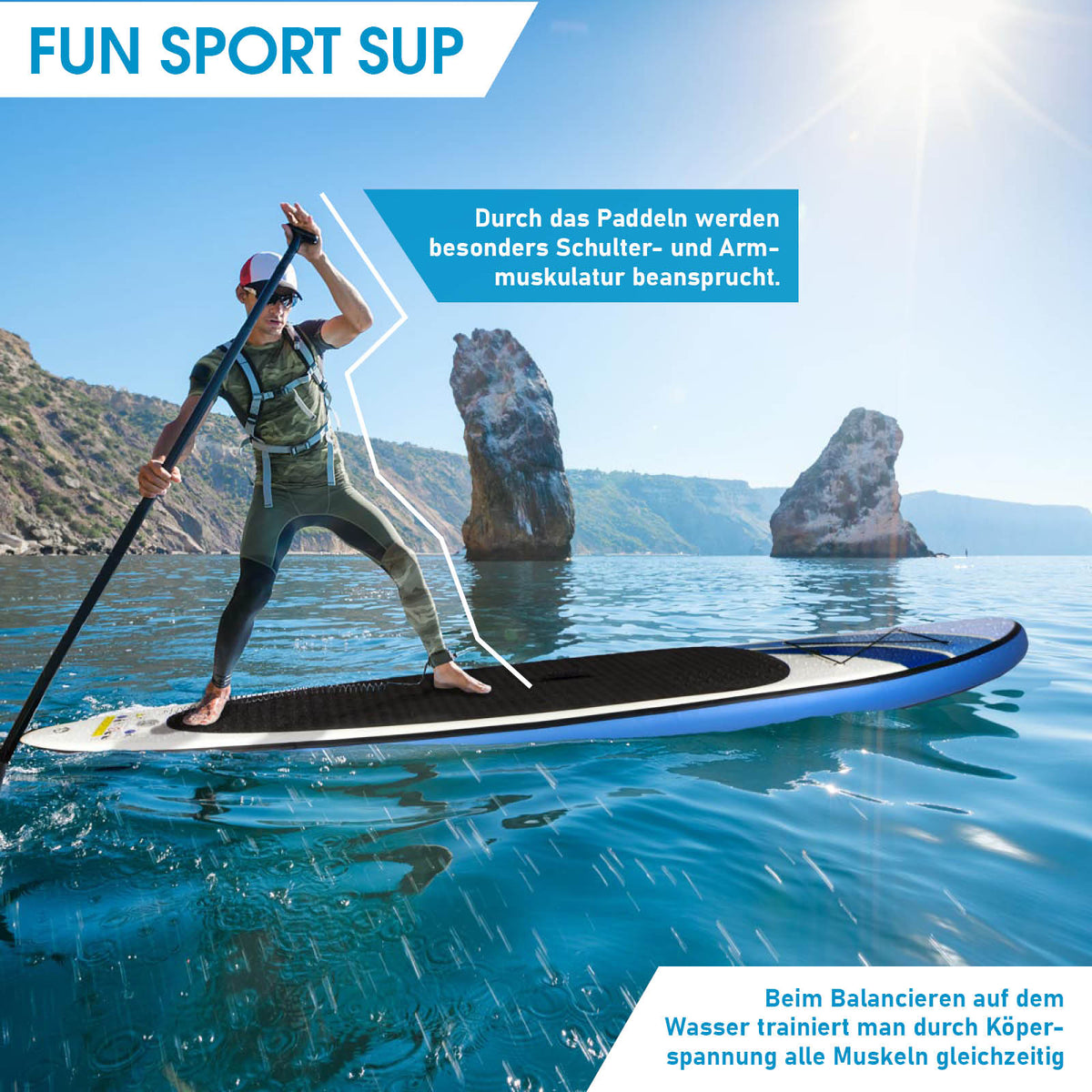 SUP Board aufblasbar GLIDER 320