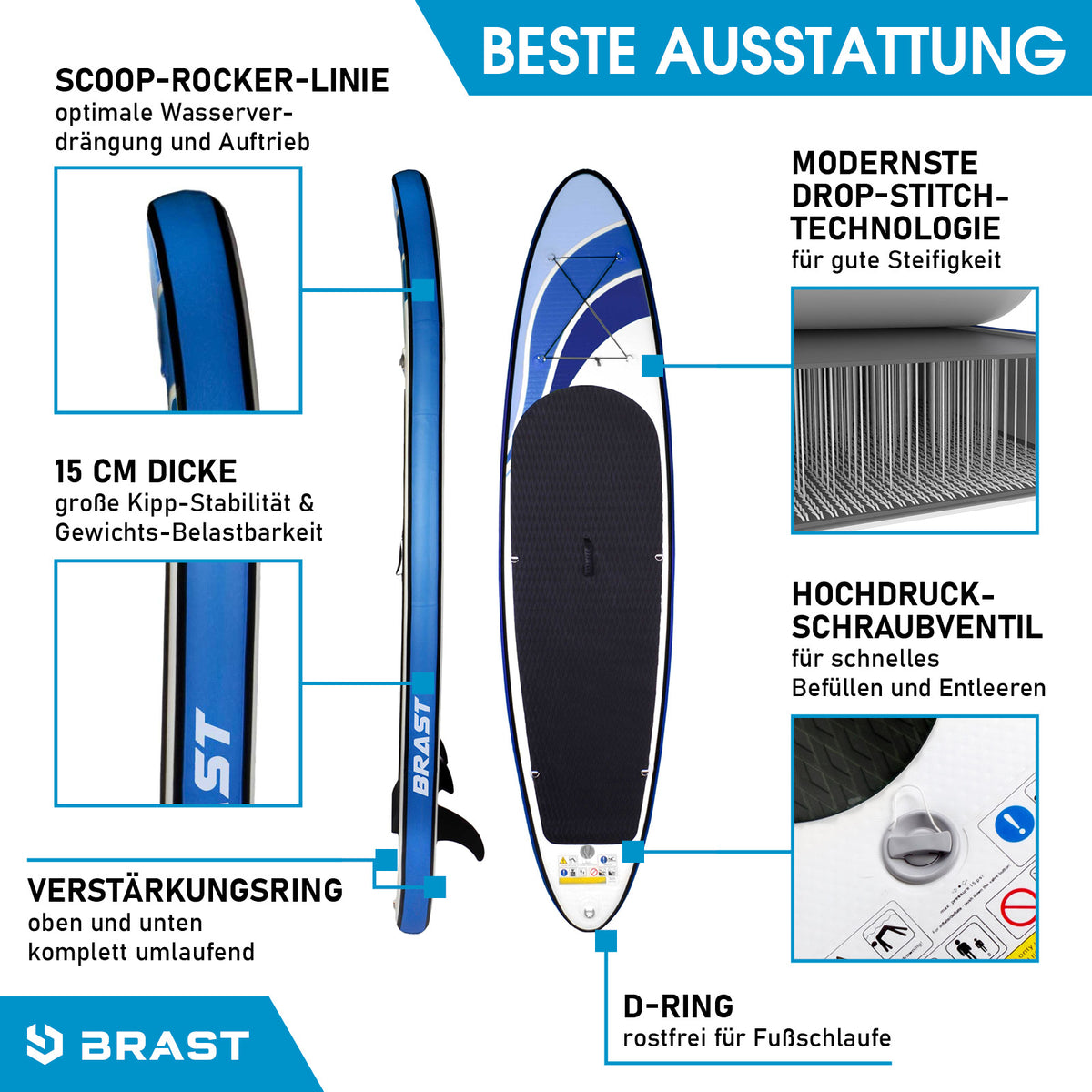 SUP Board aufblasbar GLIDER 320