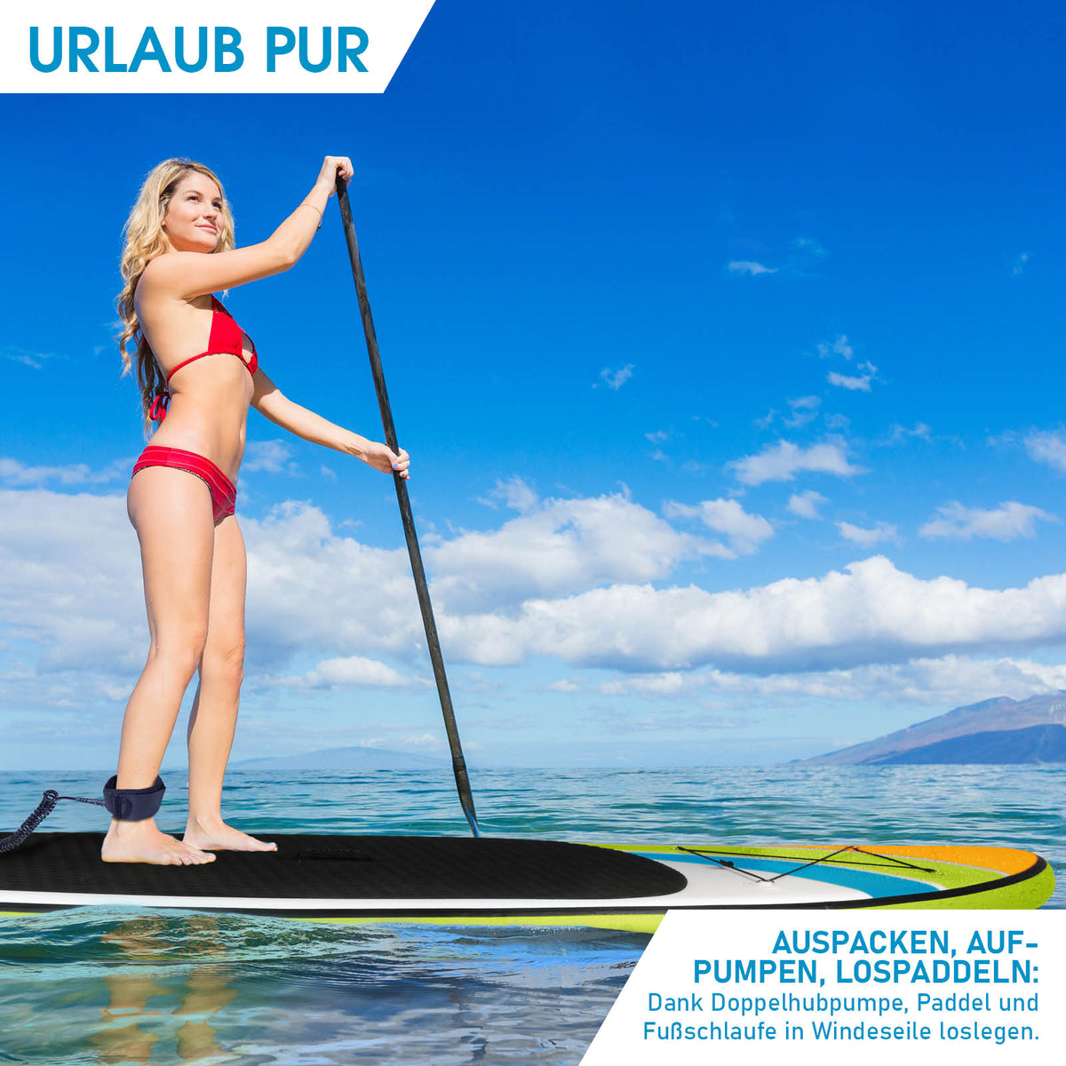 SUP Board aufblasbar HAPPINESS 300