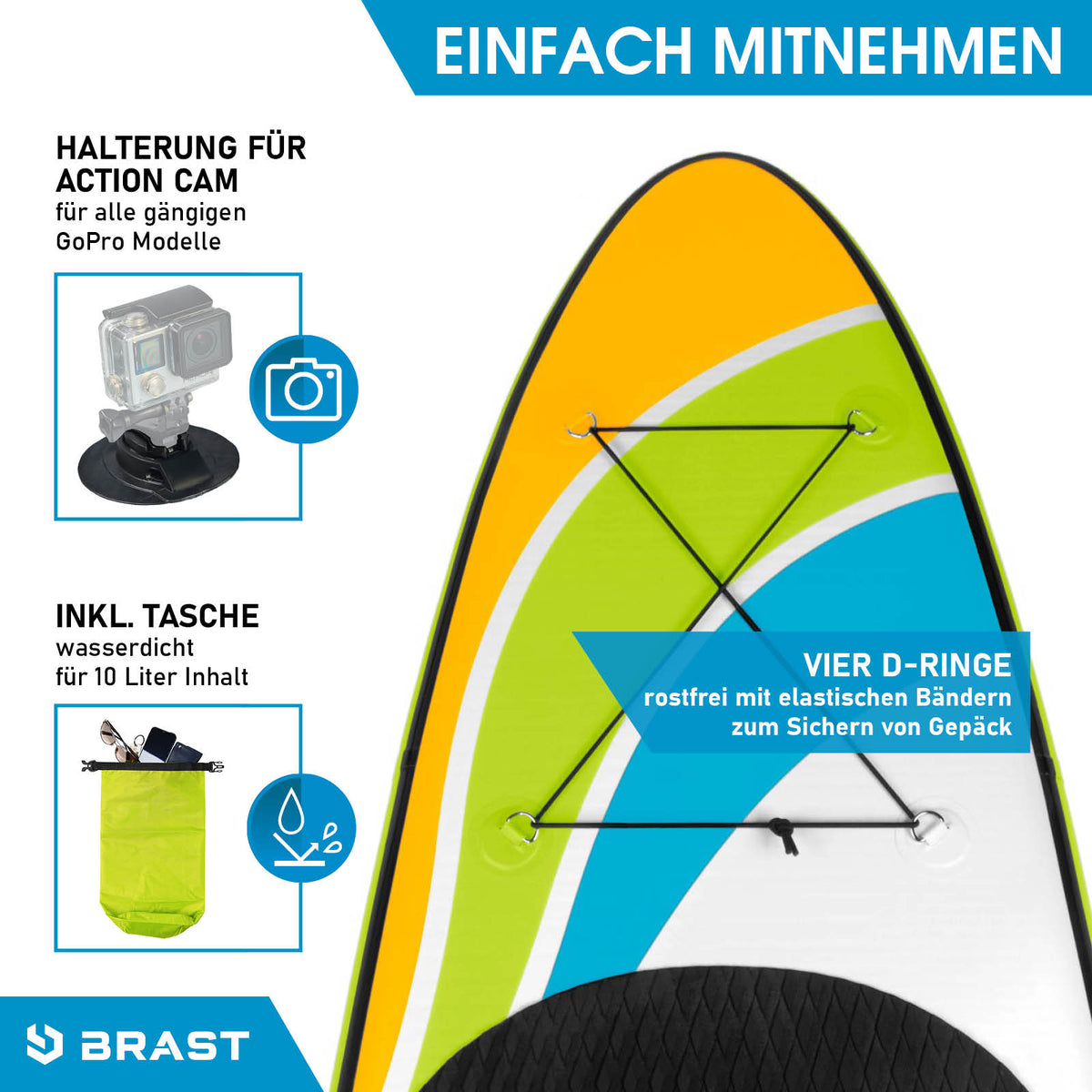 SUP Board aufblasbar HAPPINESS 320