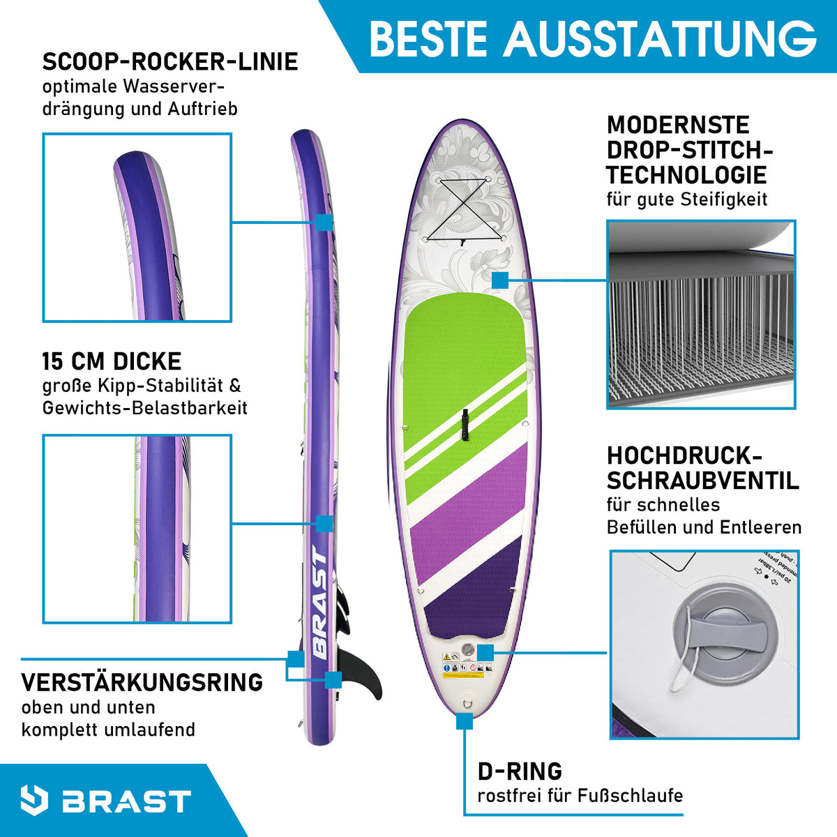SUP Board aufblasbar LILY 300