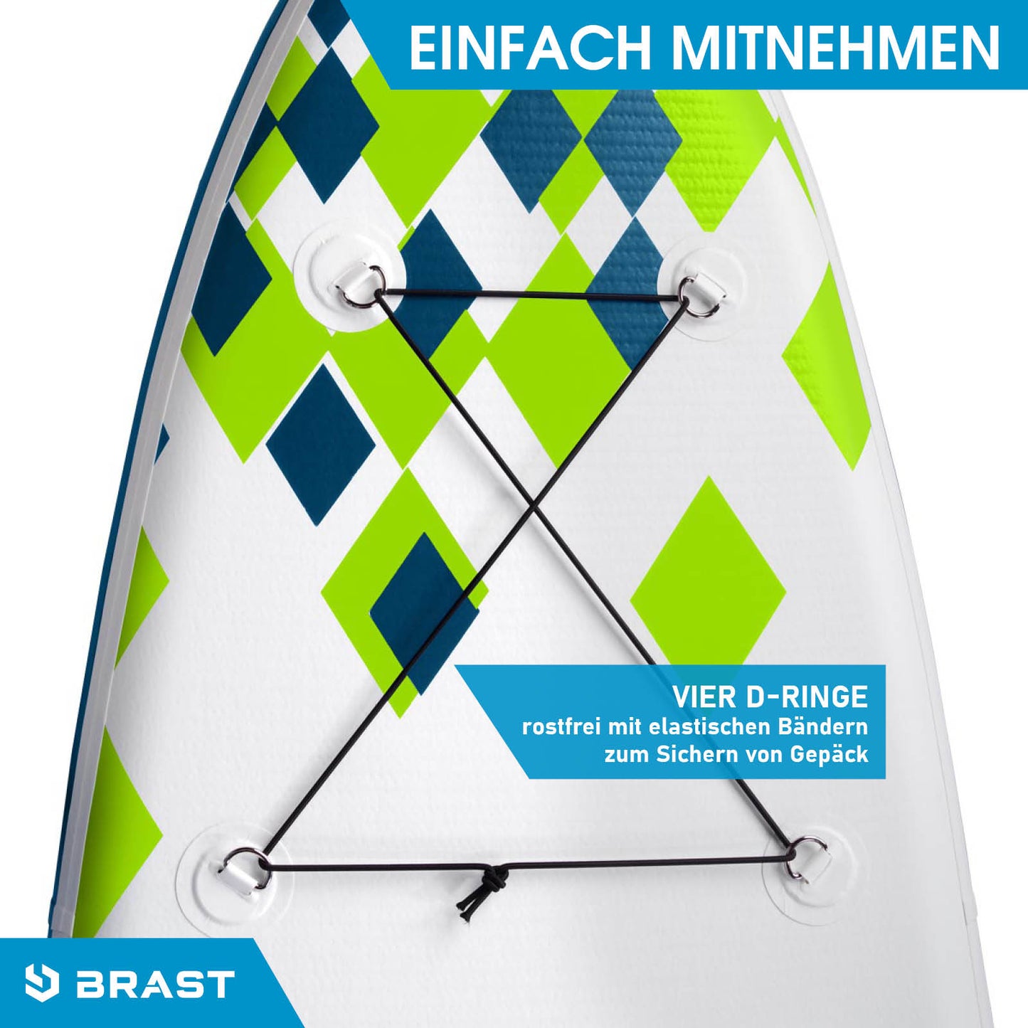 SUP Board aufblasbar CANDY SKULL 320 green