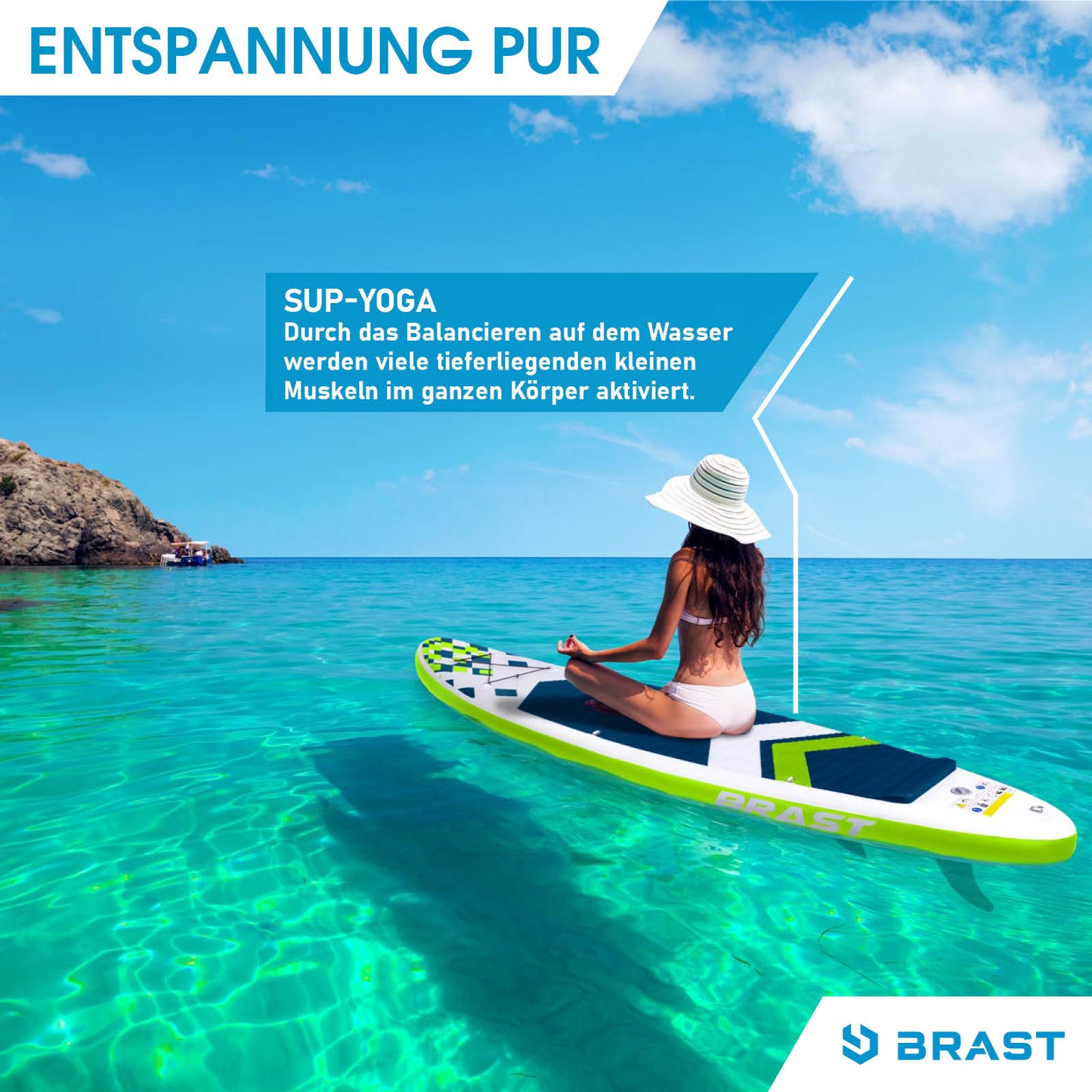 SUP Board aufblasbar CANDY SKULL 320 green