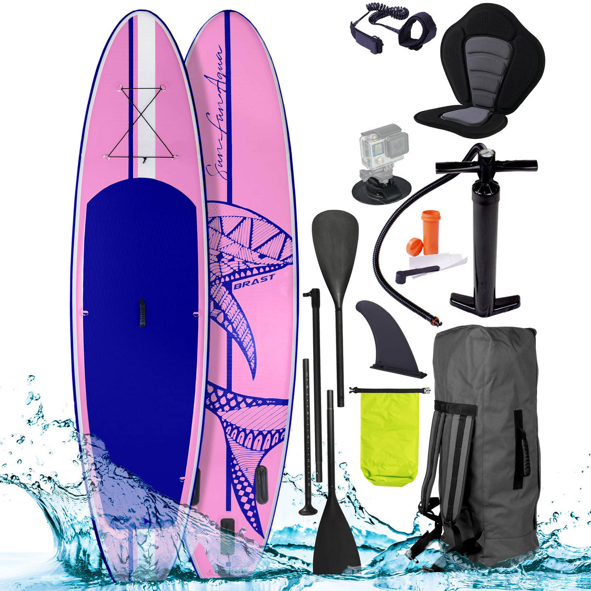 SUP Board aufblasbar SHARK 300 pink
