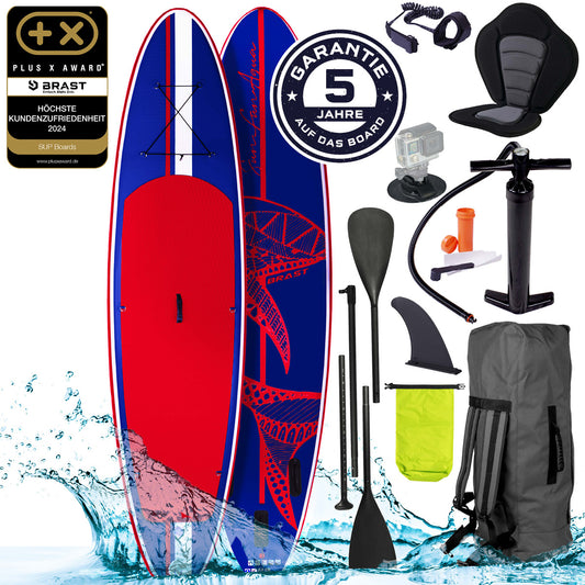 SUP Board aufblasbar SHARK 320 blue/red