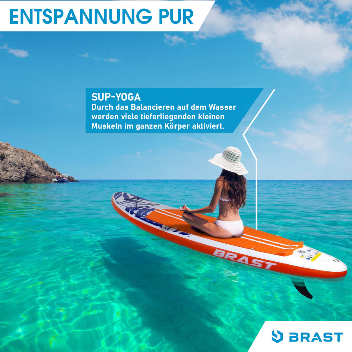 SUP Board aufblasbar FUSION 320 orange