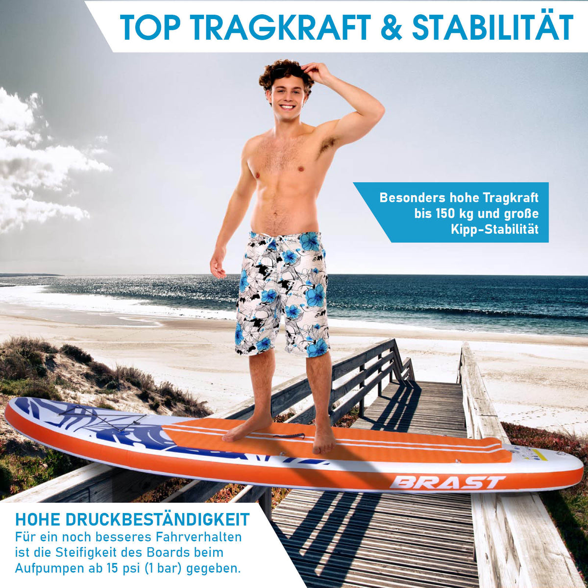 SUP Board aufblasbar FUSION 320 orange