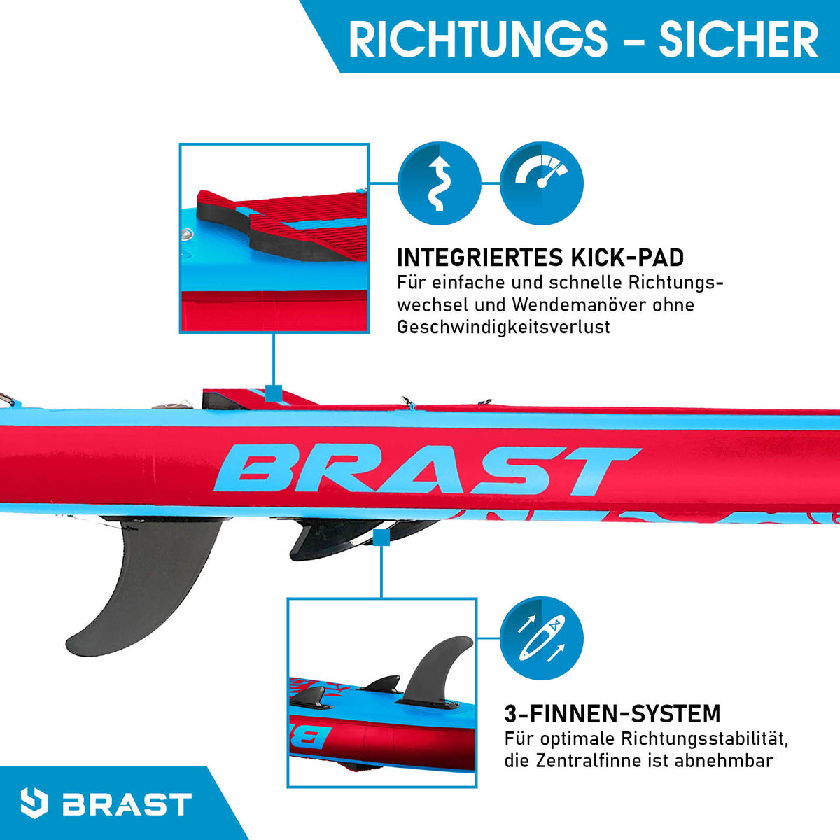 Aufblasbares SUP Board Set SUMMER 320 blue/red