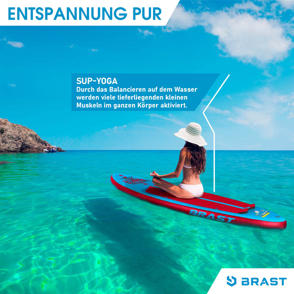 Aufblasbares SUP Board Set SUMMER 320 blue/red