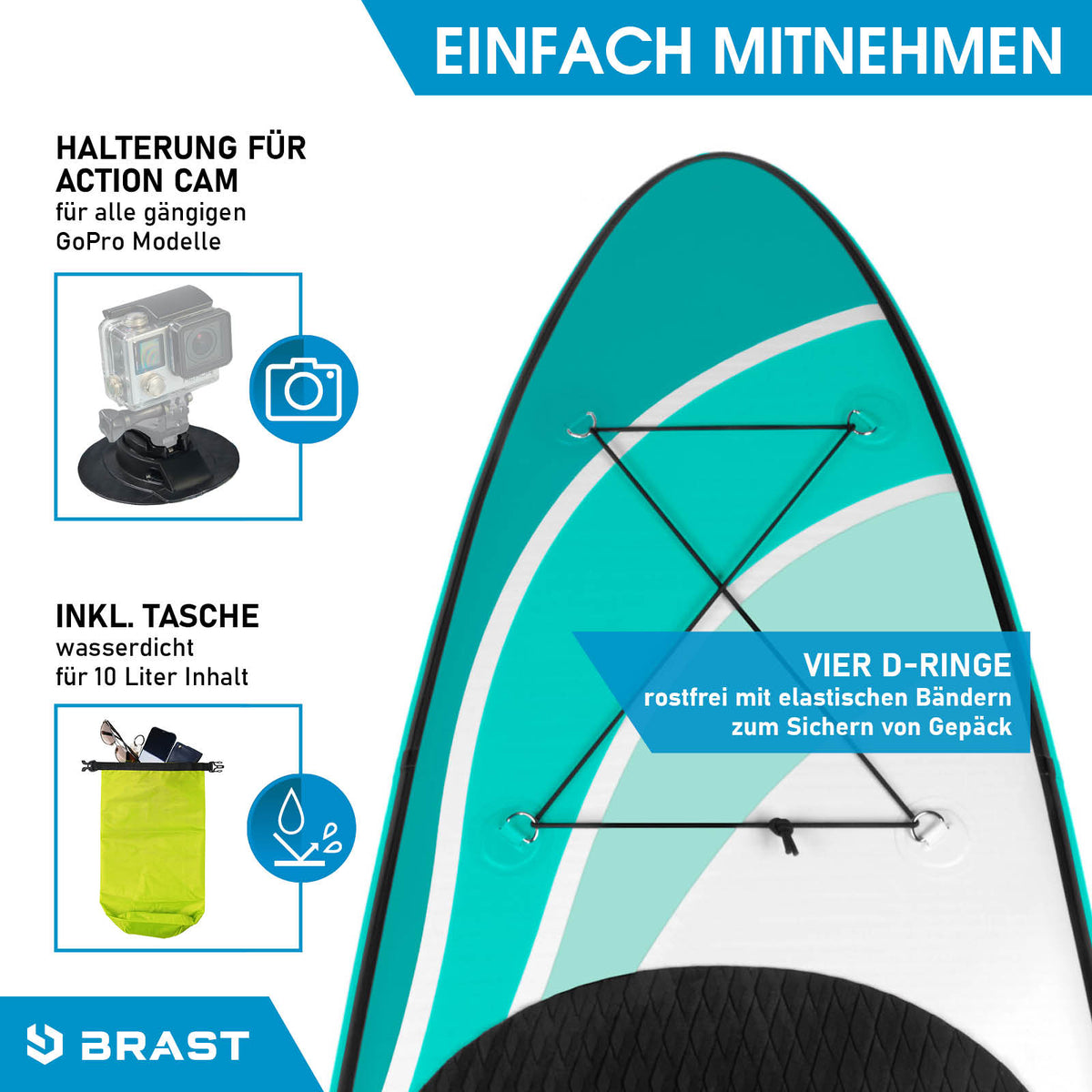 SUP Board aufblasbar mit Sitz WAVE 300