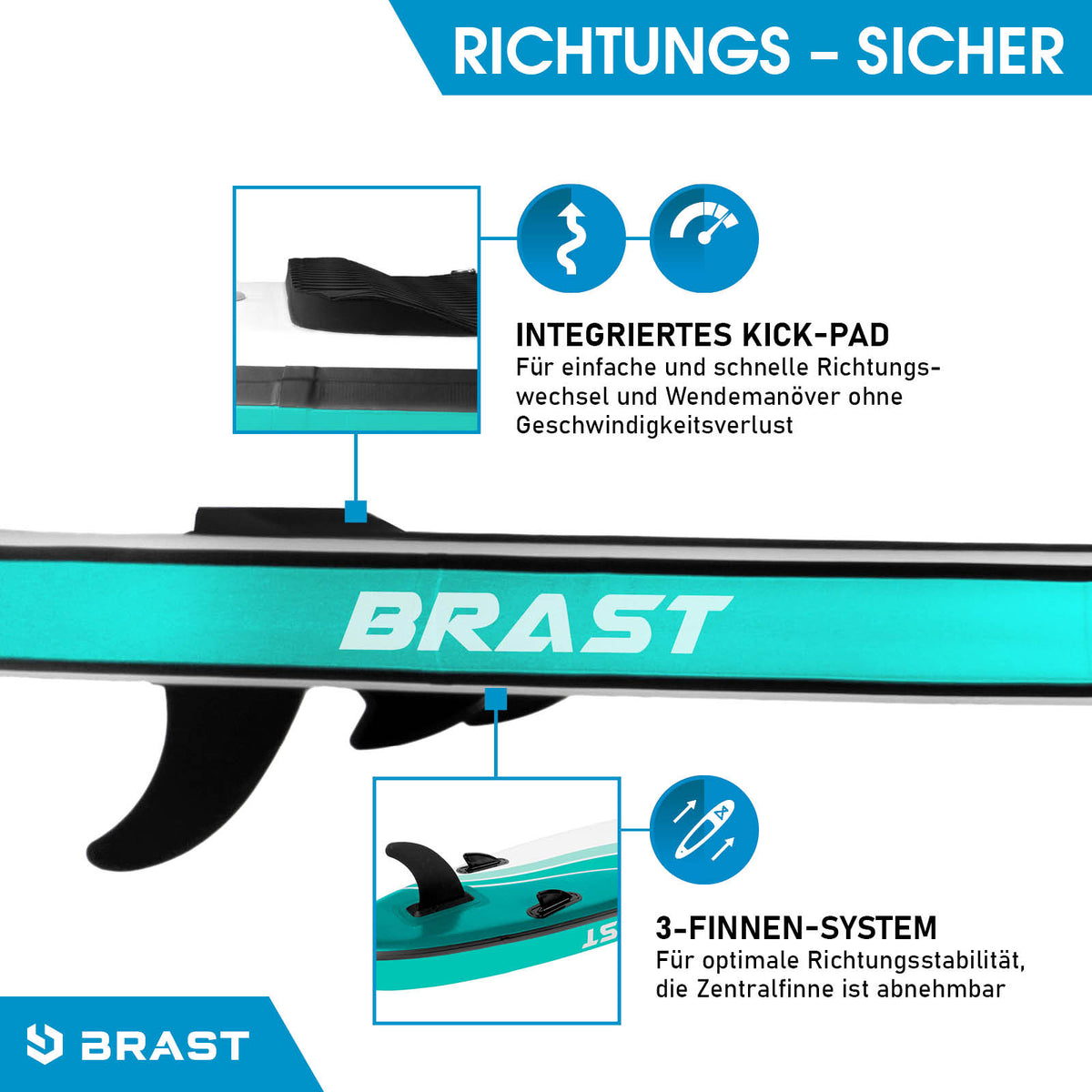 SUP Board aufblasbar mit Sitz WAVE 300