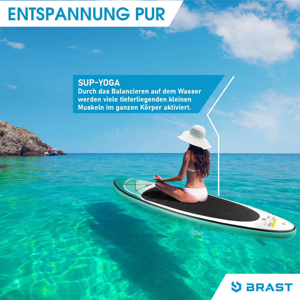 SUP Board aufblasbar mit Sitz WAVE 300