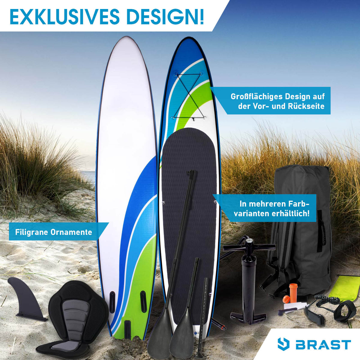 SUP Board aufblasbar mit Sitz SPEED 365