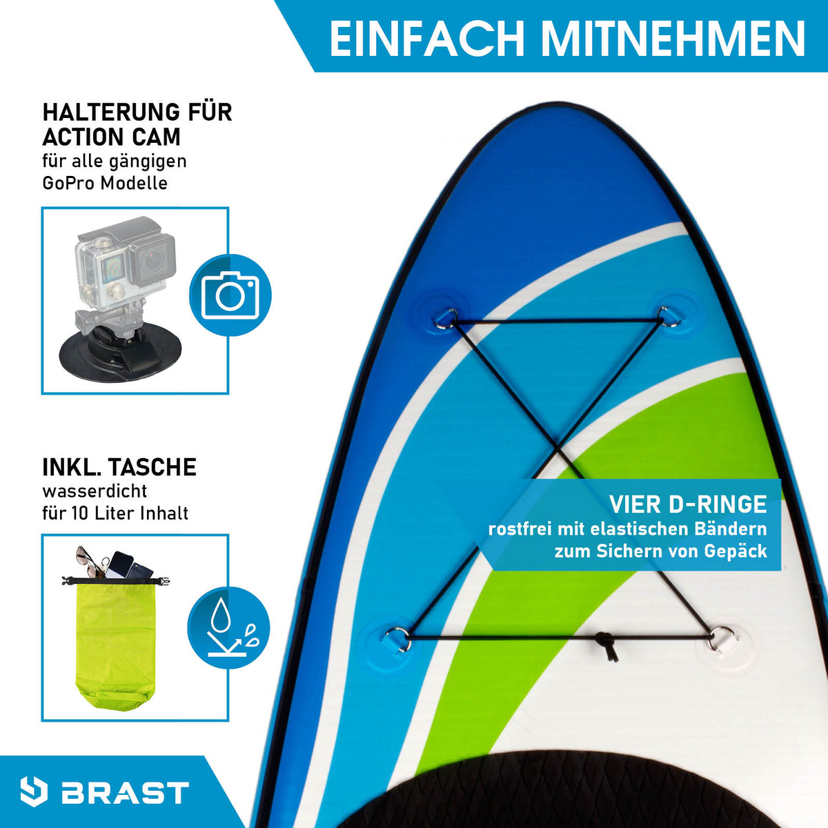 SUP Board aufblasbar mit Sitz SPEED 365