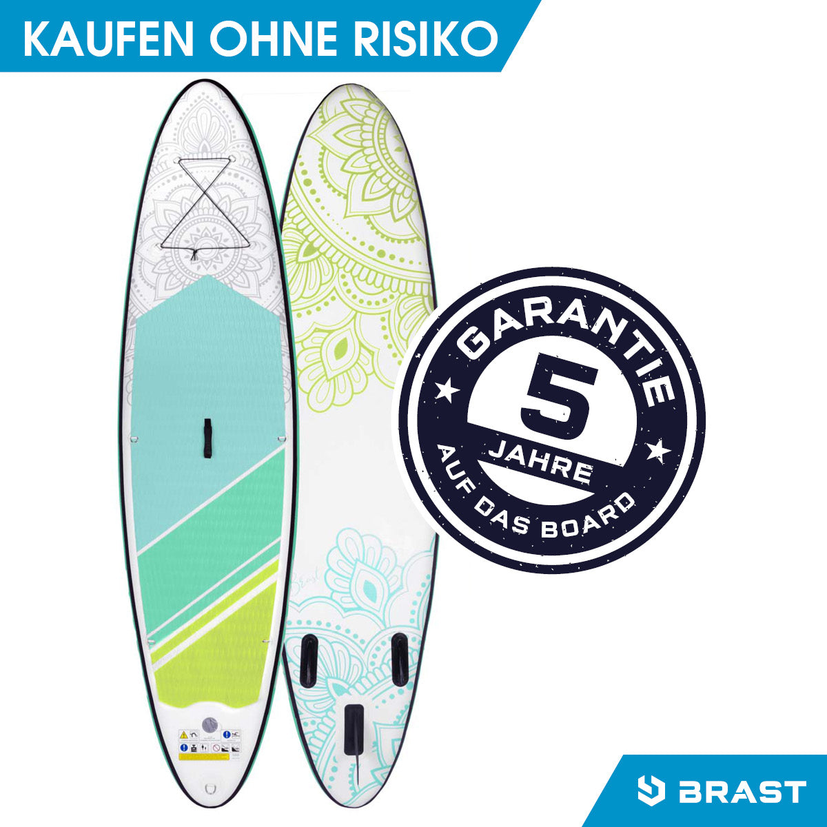 Aufblasbares SUP Board Set mit Sitz FLOWER 300  lime